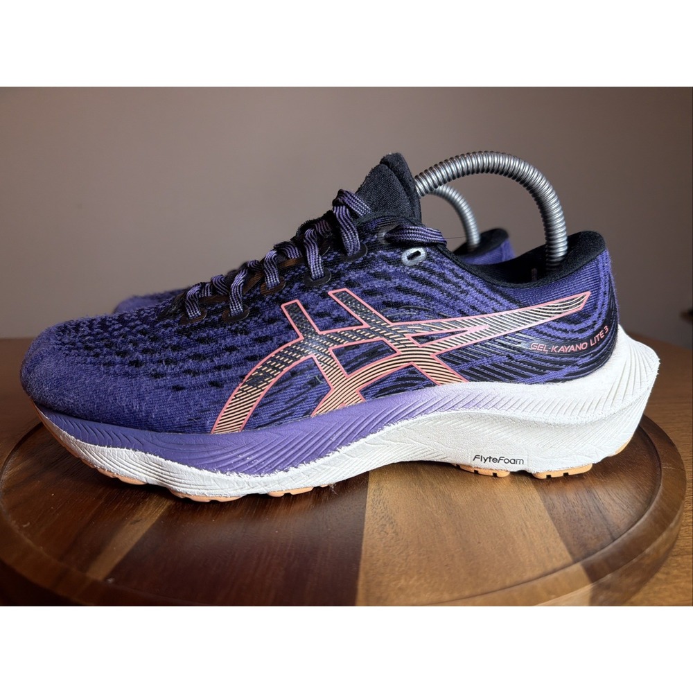 Women's ASICS Gel Kayano Lite 3 Shoes Size 8.5 Purple Running Sneakers